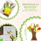 4E's Novelty Thankful Tree Craft Kit 12 Pack – 11" Foam Tree of Thanks with Self-Adhesive Leaves, Thanksgiving Crafts for Kids, Fall Gratitude Tree Activity for Classroom, Preschool, and Family Fun